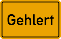 Ortsschild von Gemeinde Gehlert in Rheinland-Pfalz