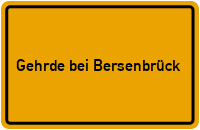City Sign Gehrde bei Bersenbrück