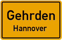 Ortsschild Gehrden / Hannover