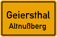 Schloßbergweg in GeiersthalAltnußberg