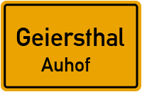 Straßen in Geiersthal Auhof