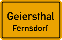 Gartenweg in GeiersthalFernsdorf