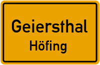 Barbaraweg in GeiersthalHöfing