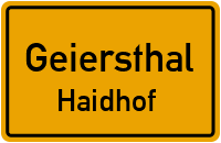 Haidhof in 94244 Geiersthal (Haidhof)