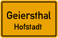 Straßen in Geiersthal Hofstadt