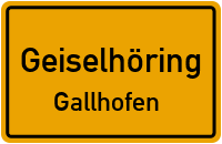 Straßenverzeichnis Geiselhöring Gallhofen