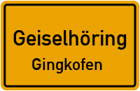Straßenverzeichnis Geiselhöring Gingkofen