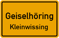 Straßenverzeichnis Geiselhöring Kleinwissing