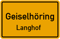 Straßenverzeichnis Geiselhöring Langhof