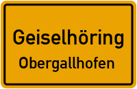 Straßenverzeichnis Geiselhöring Obergallhofen