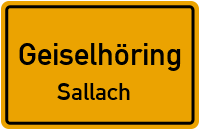 Straßenverzeichnis Geiselhöring Sallach