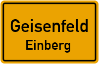 Straßen in Geisenfeld Einberg