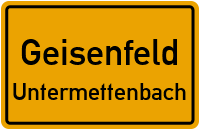 Obermettenbacher Straße in GeisenfeldUntermettenbach