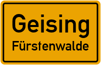 Müglitztalstraße in GeisingFürstenwalde