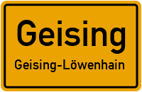 Dorfstraße in GeisingGeising-Löwenhain