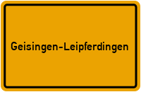 Ortsschild Geisingen-Leipferdingen