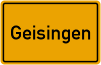 Wo liegt Geisingen?