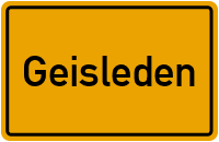 Ortsschild von Gemeinde Geisleden in Thüringen