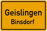 Schillerstraße in GeislingenBinsdorf