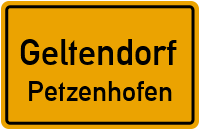Straßen in Geltendorf Petzenhofen