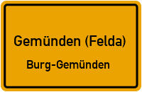 Straßenverzeichnis Gemünden (Felda) Burg-Gemünden