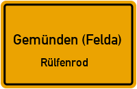 Straßen in Gemünden (Felda) Rülfenrod