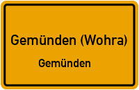 Straßenverzeichnis Gemünden (Wohra) Gemünden
