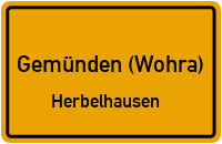 Straßen in Gemünden (Wohra) Herbelhausen