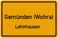 Straßen in Gemünden (Wohra) Lehnhausen