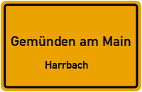 Brunnenstraße in Gemünden am MainHarrbach