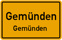 Bahnhofstraße in GemündenGemünden