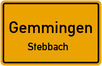 Straßenverzeichnis Gemmingen Stebbach
