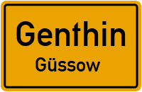 Dorfstraße in GenthinGüssow