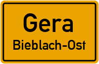 Straßenverzeichnis Gera Bieblach-Ost