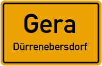 Straßenverzeichnis Gera Dürrenebersdorf