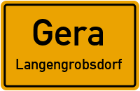 Straßenverzeichnis Gera Langengrobsdorf