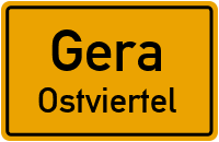 Straßenverzeichnis Gera Ostviertel