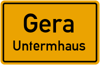 Straßenverzeichnis Gera Untermhaus