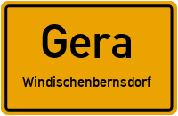 Straßenverzeichnis Gera Windischenbernsdorf