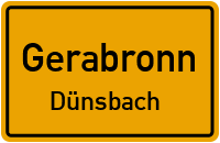 Pfalzstraße in GerabronnDünsbach