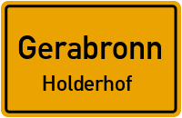 Straßenverzeichnis Gerabronn Holderhof