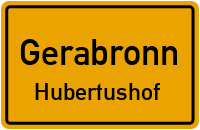 Straßenverzeichnis Gerabronn Hubertushof