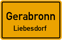 Straßenverzeichnis Gerabronn Liebesdorf