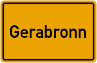 Gerabronn in Baden-Württemberg