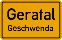 Gothaer Straße in GeratalGeschwenda