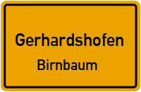 Jakobstraße in GerhardshofenBirnbaum
