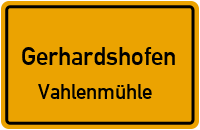 Straßenverzeichnis Gerhardshofen Vahlenmühle