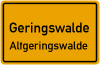 Straßen in Geringswalde Altgeringswalde