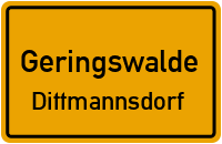 Straße des Friedens in GeringswaldeDittmannsdorf