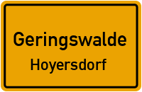 Straßen in Geringswalde Hoyersdorf